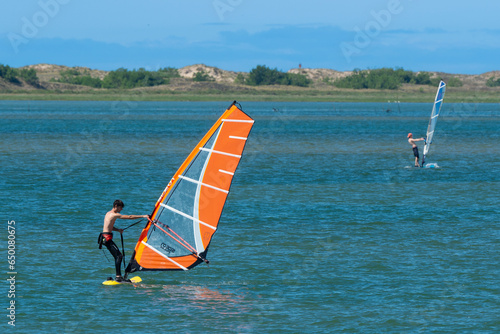 Planche à voile, Bonne Anse, La Palmyre, Les Mathes, 17, Charente Maritime, France photo