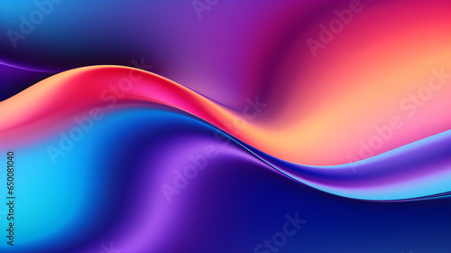 Colorful abstract background with smooth lines in blue, purple and pink colors