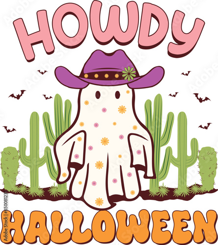 Howdy Halloween typography T-shirt Design