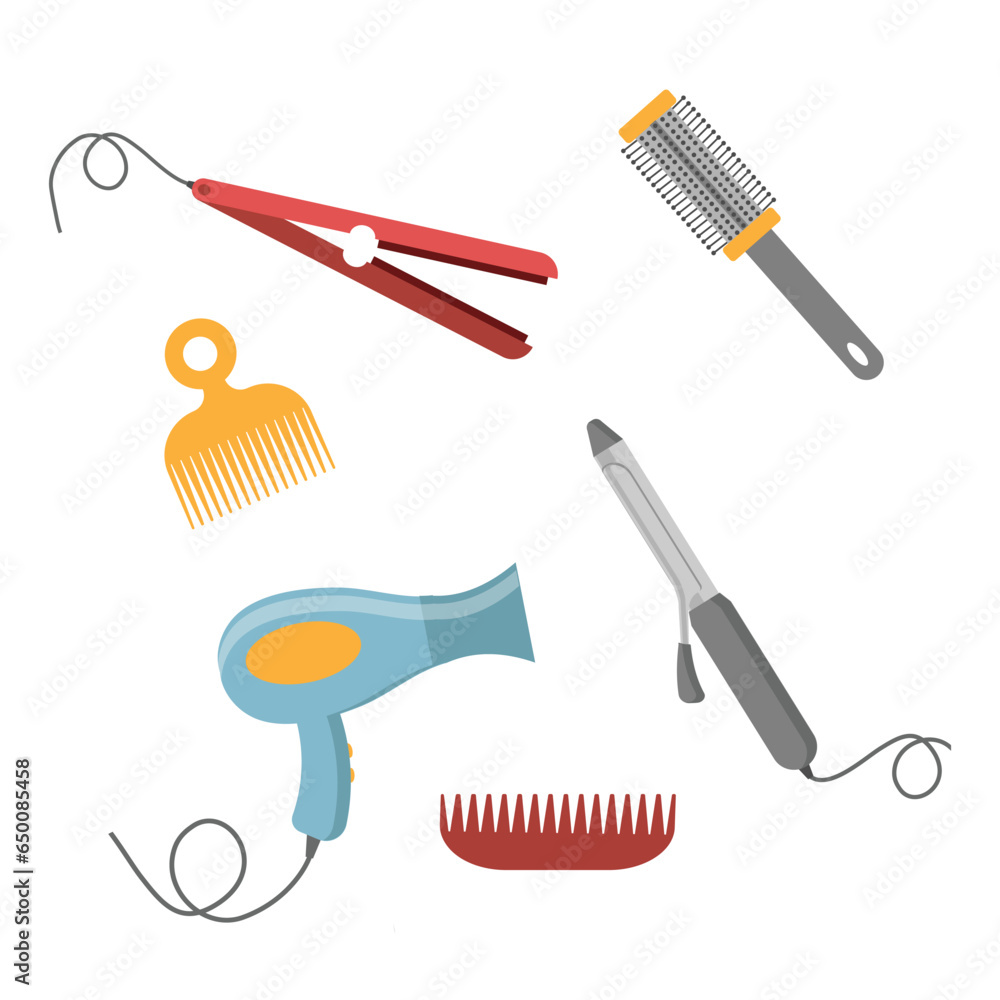 Hair saloon design over white background, vector illustration