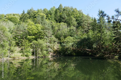 Steinbruchsee in der Rh  n Silbersee