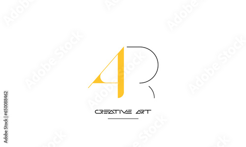 AR, RA, A, R abstract letters logo monogram
