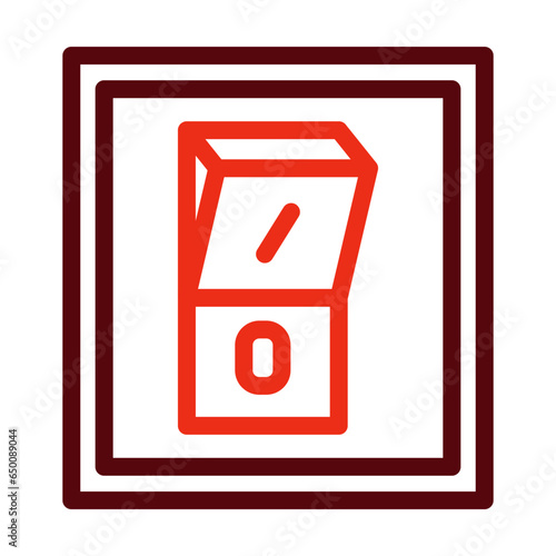 Switcher Thick Line Two Colors Icon Design