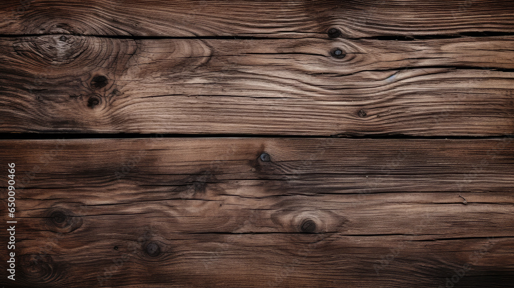 Naklejka premium Dark wood texture background surface with old natural pattern.