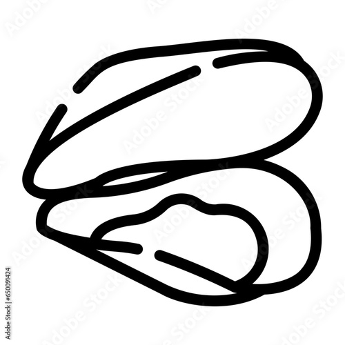 mussel Line Icon