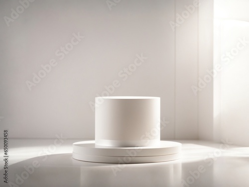 elegant white podium 