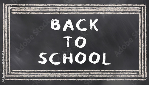 Chalk rubbing texture on blackboard background. Back to School concept background.