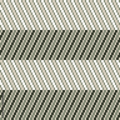 Neutral Colour Chevron Fair Isle Seamless Pattern Design