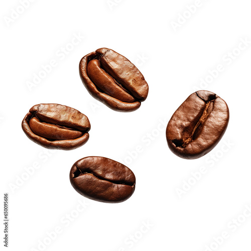 flying coffee beans isolated on transparent background Remove png, Clipping Path