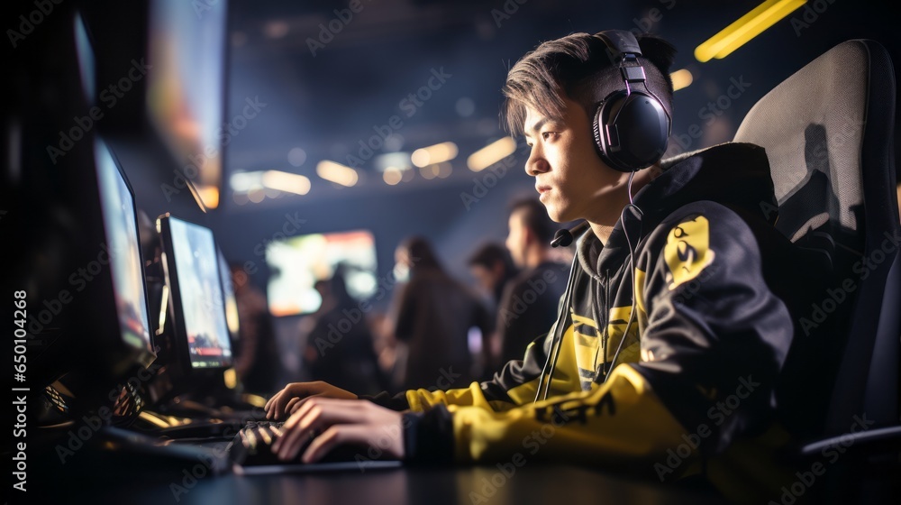 E-sports Players Operating Computers