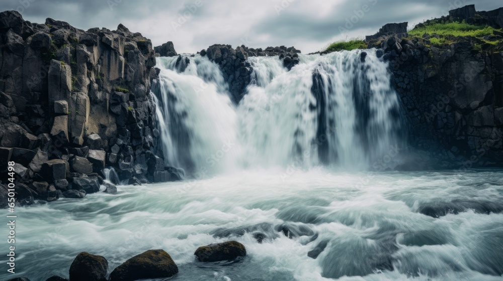 Nature's Spectacle: Stunning Real-Life Image of a Majestic Waterfall Nature's Spectacle: Stunning Real-Life Image of a Majestic Waterfall