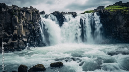 Nature's Spectacle: Stunning Real-Life Image of a Majestic Waterfall