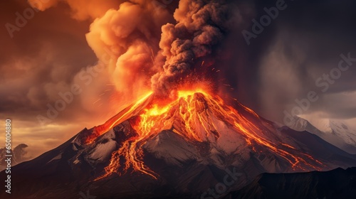 Spectacular Volcanic Activity: Breathtaking Photos of an Erupting Volcano