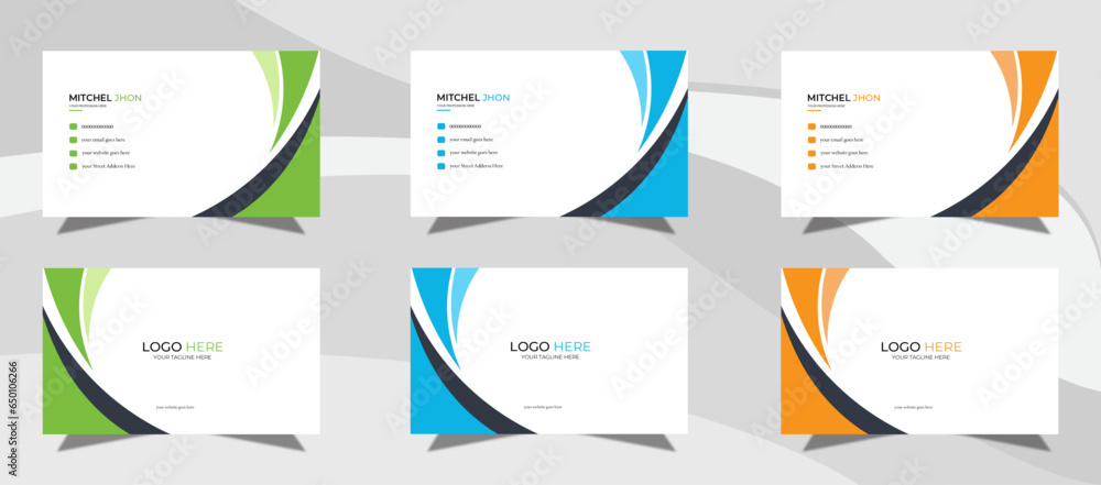 Modern presentation card. Modern and corporate simple business card design with company logo Vector business card template Visiting card for business and personal use Vector illustration design. Modern presentation card. Modern and corporate simple business card design with company logo Vector business card template Visiting card for business and personal use Vector illustration design.