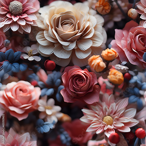 Seamless floral pattern flowers for wrappers, wallpapers, postcards,fabric, greeting cards, wedding invites, romantic events.
