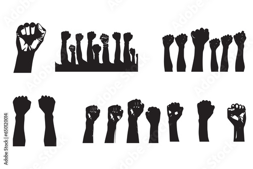 Humans Hand Fists For Right Vector