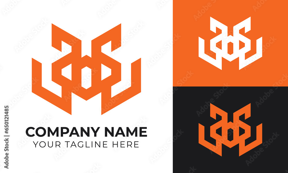 Fototapeta premium Professional creative modern minimal abstract business logo design template