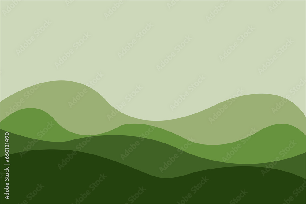 Abstract of background vector. Design japanese style of line wave of green background. Design print for illustration, magazine, cover, card, background, wallpaper. Set 1