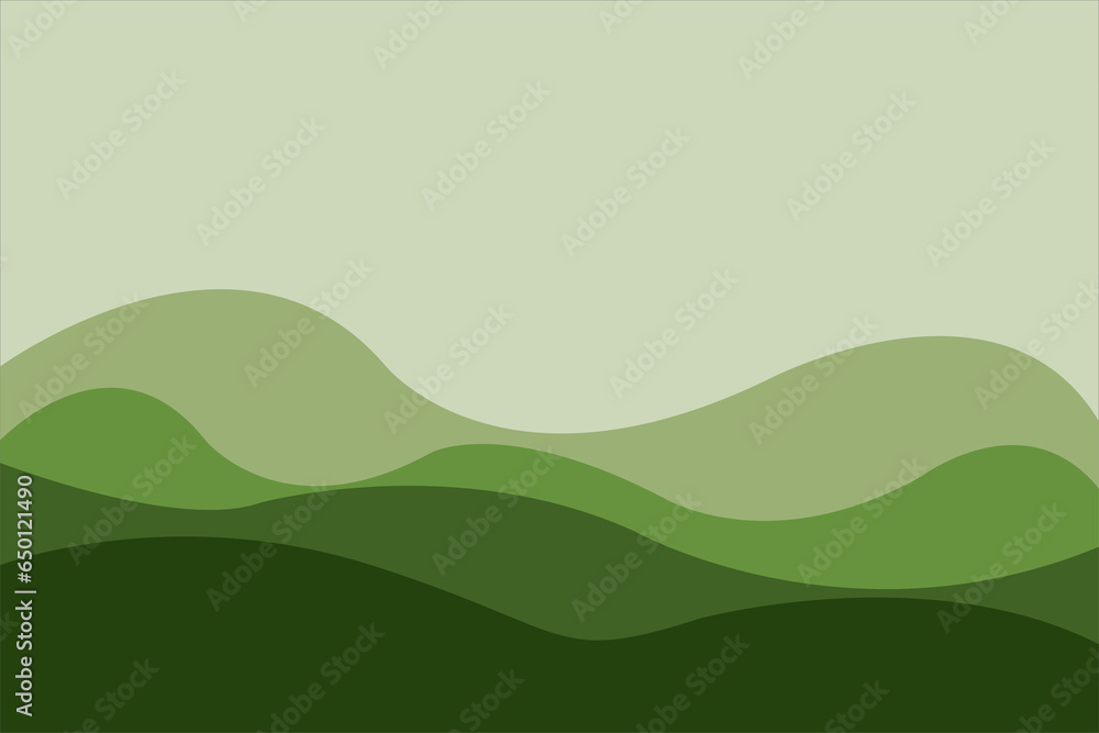 Obraz premium Abstract of background vector. Design japanese style of line wave of green background. Design print for illustration, magazine, cover, card, background, wallpaper. Set 1