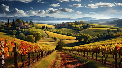 Rural scene in Tuscany photo