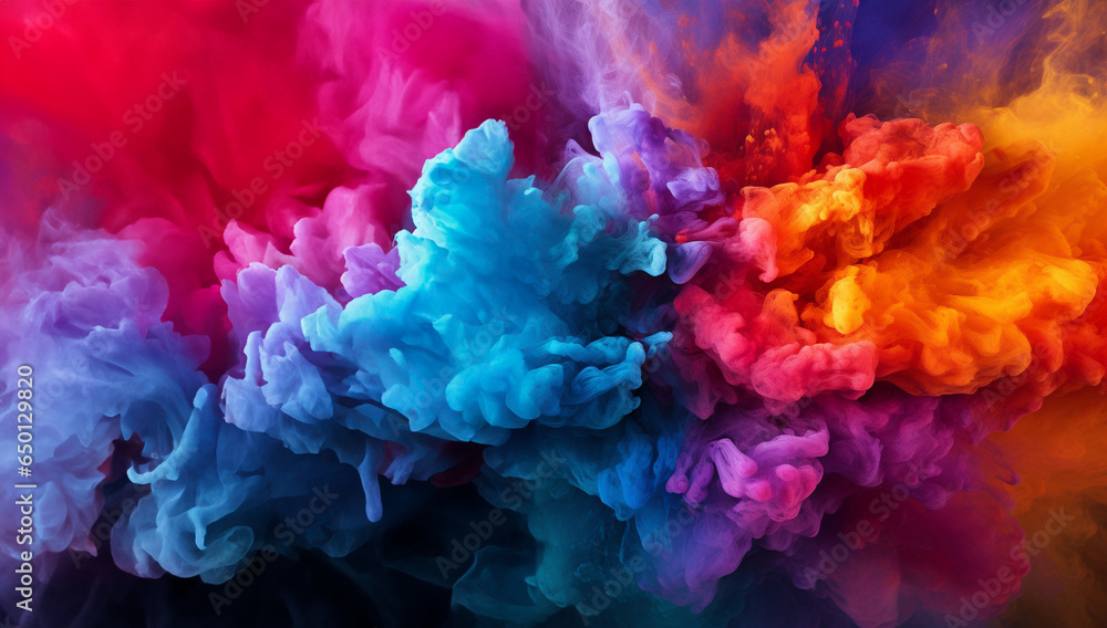 Smoke cloud design element on black background. Generative AI. Smoke cloud design element on black background. Generative AI.