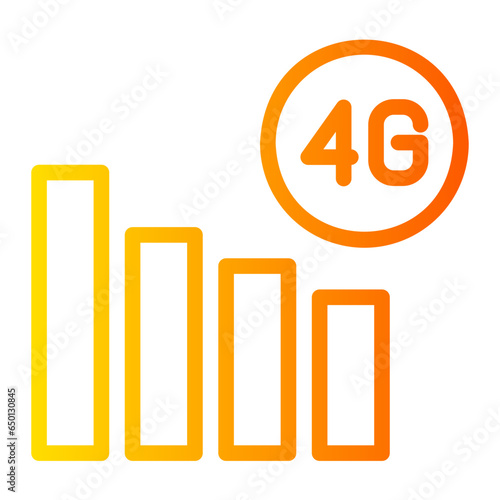 connection gradient icon