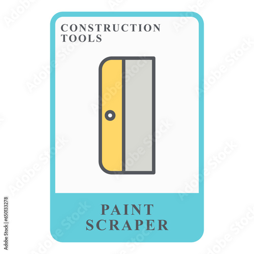 Paint Scraper Construction Customizable Playing Name Card
