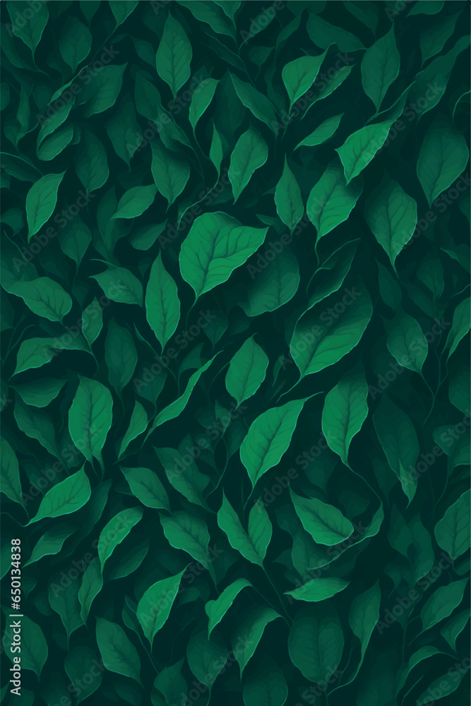 Vector illustration of a leaf wall Vector illustration of a leaf wall