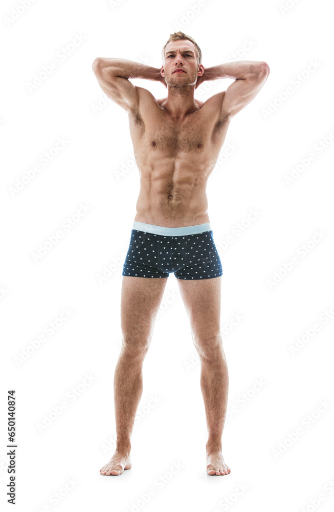 Muscle, body and man in underwear, flexing biceps for fitness and confidence with abs isolated on png transparent background. Strong, topless and serious Irish model bodybuilding, sixpack and healthy Muscle, body and man in underwear, flexing biceps for fitness and confidence with abs isolated on png transparent background. Strong, topless and serious Irish model bodybuilding, sixpack and healthy
