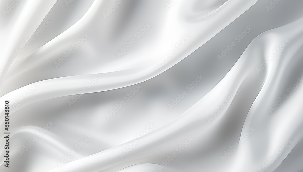 White silk background with waves. White silk background with waves.