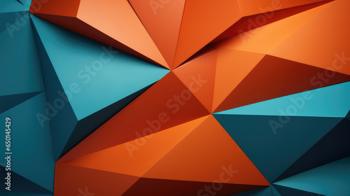 Fototapeta Naklejka Na Ścianę i Meble -  4K Abstract wallpaper colorful design, shapes and textures, colored background, teal and orange colores.