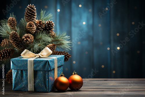 Christmas Presents and Trees with Xmas Decorations