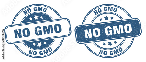no gmo stamp. no gmo label. round grunge sign