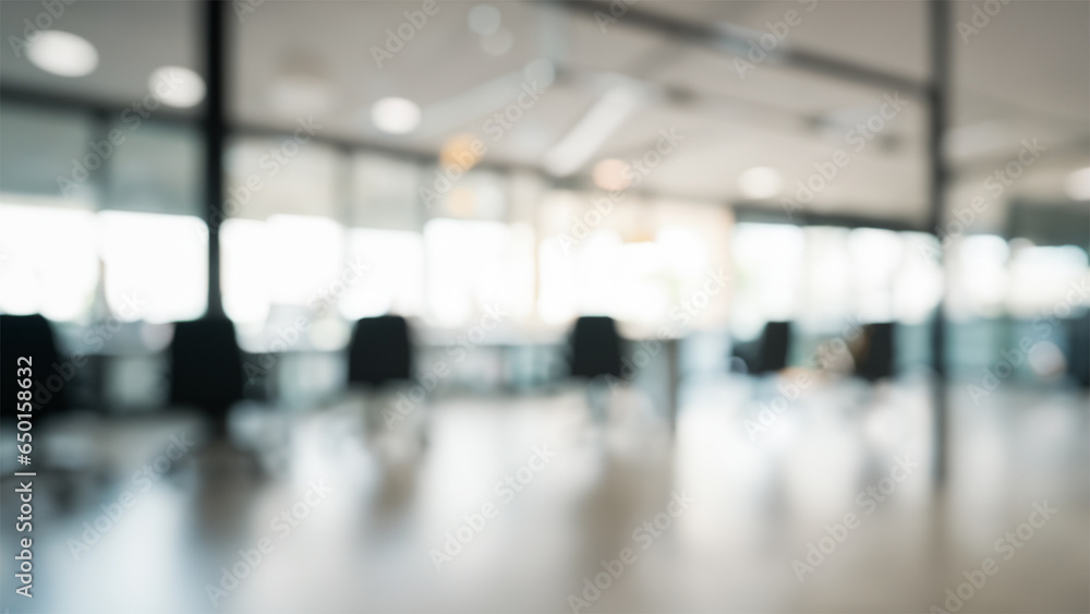 Blured empty office work station background Blured empty office work station background