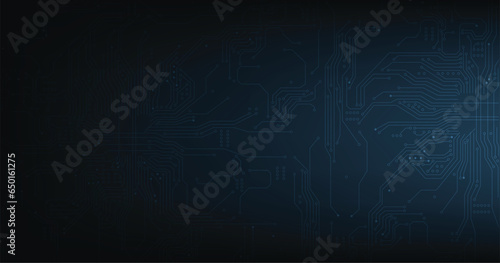 High tech technology geometric and connection system background with digital data abstract