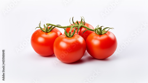 Tomatoes isolated on white background © Yuwarin
