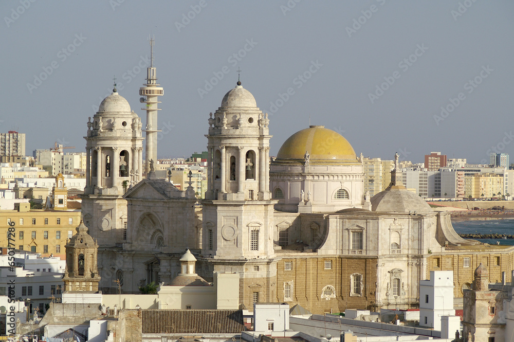 Cadiz (Spain). Cathedral of the city of Cadiz in the historic center of the city