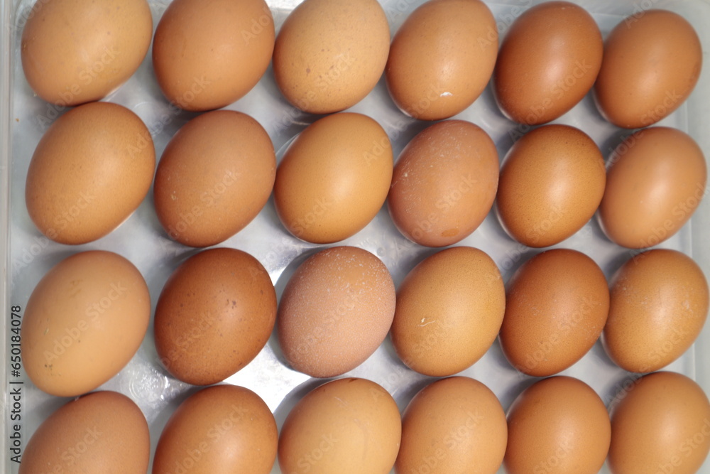 Lots of eggs in the pickup truck For food, fresh from the farm every day. Lots of eggs in the pickup truck For food, fresh from the farm every day.