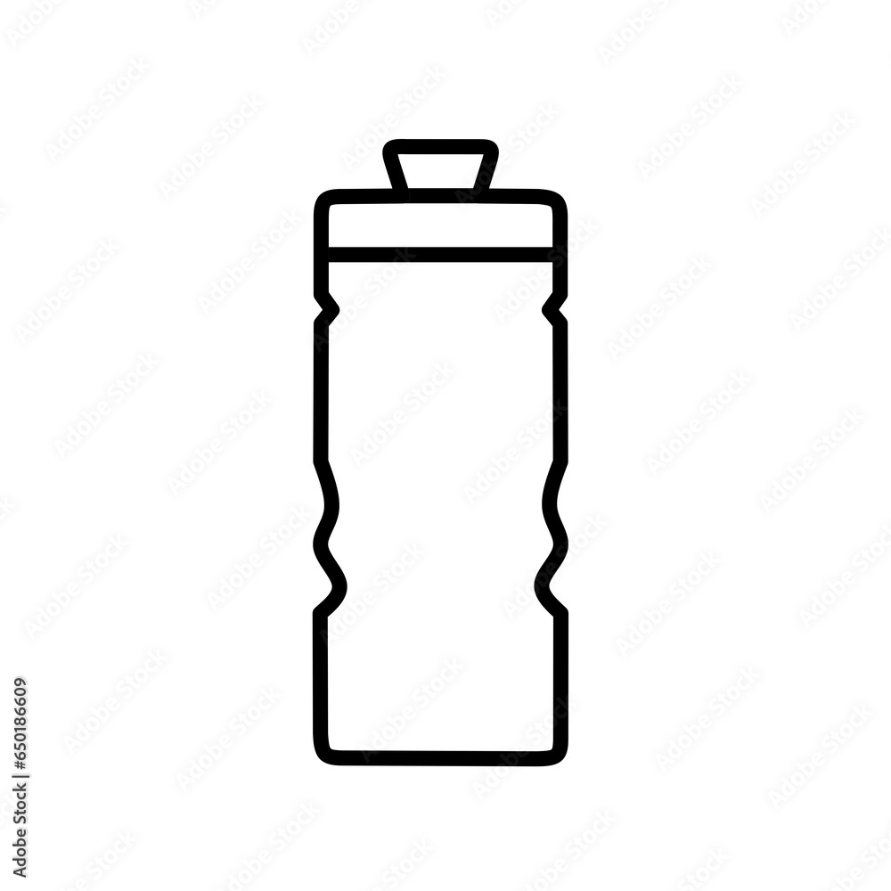 Fototapeta premium water bottle icon vector with line design
