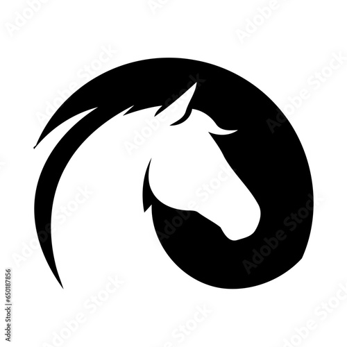 horse vector icon logo design