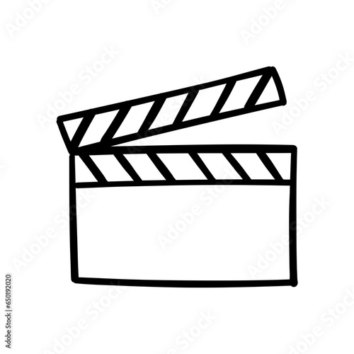 Doodle Cinema Clapperboard Or Film Slate
