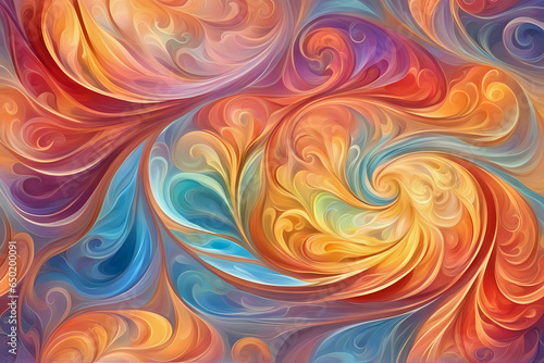 Abstract colorful background with swirls
