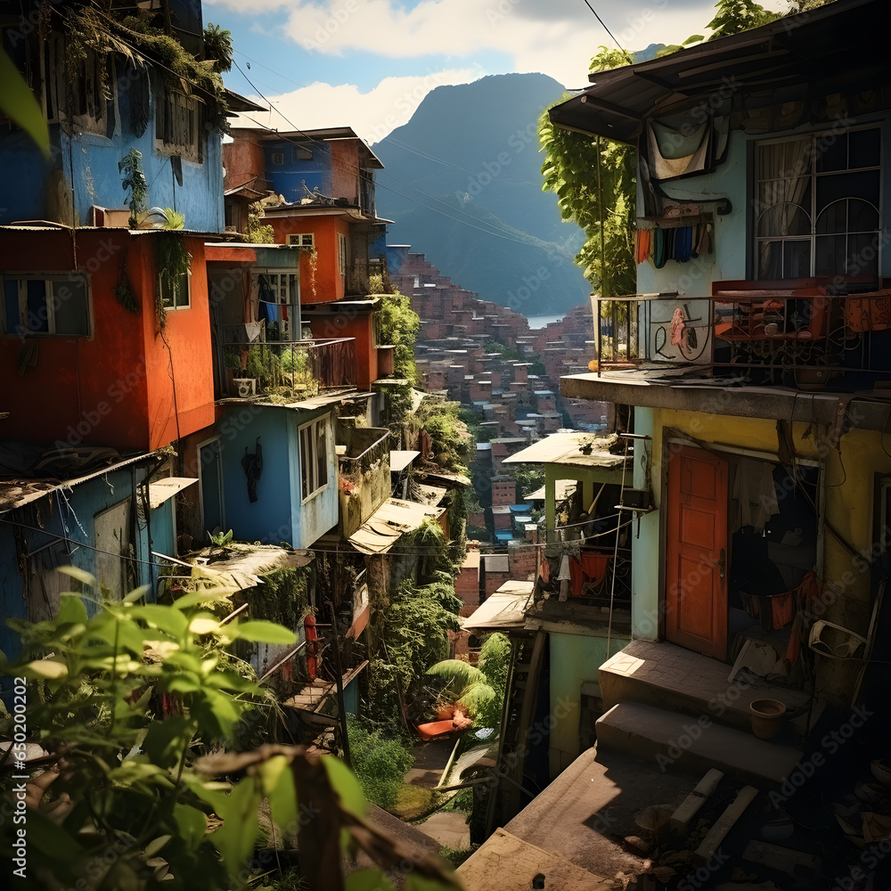 Favela do Brasil Rio de Janeiro  generate AI