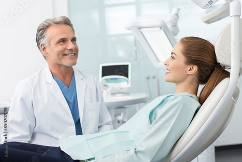 A dentist ensures the patient fully understands the specifics of a dental care plan during their discussion