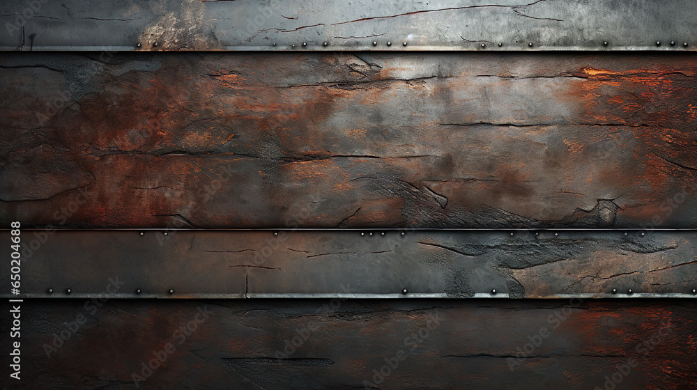 Steel and copper with rust texture with nice structure as graphical element, grey, silver and brown| Generative AI Steel and copper with rust texture with nice structure as graphical element, grey, silver and brown| Generative AI