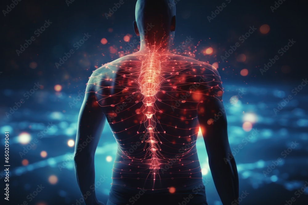 Man Low Back Pain From Osteoporosis And Osteoarthritis. Details of ...