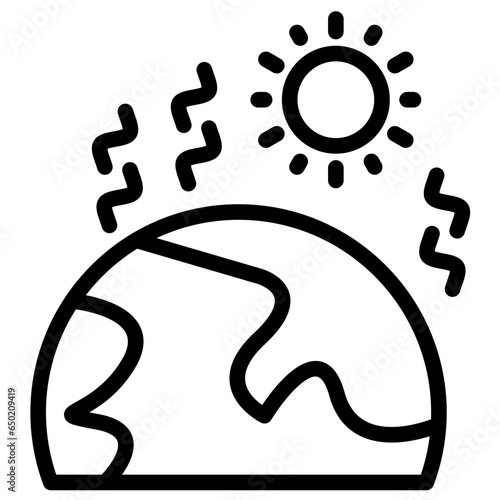 Greenhouse Effect Icon