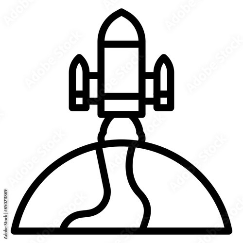 Rocket Earth Icon