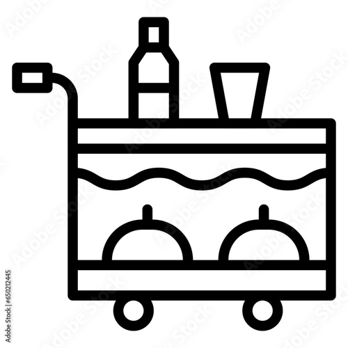 Airplane Food Trolley Icon