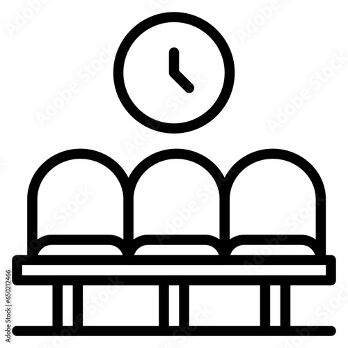 Airport Waiting Room Icon